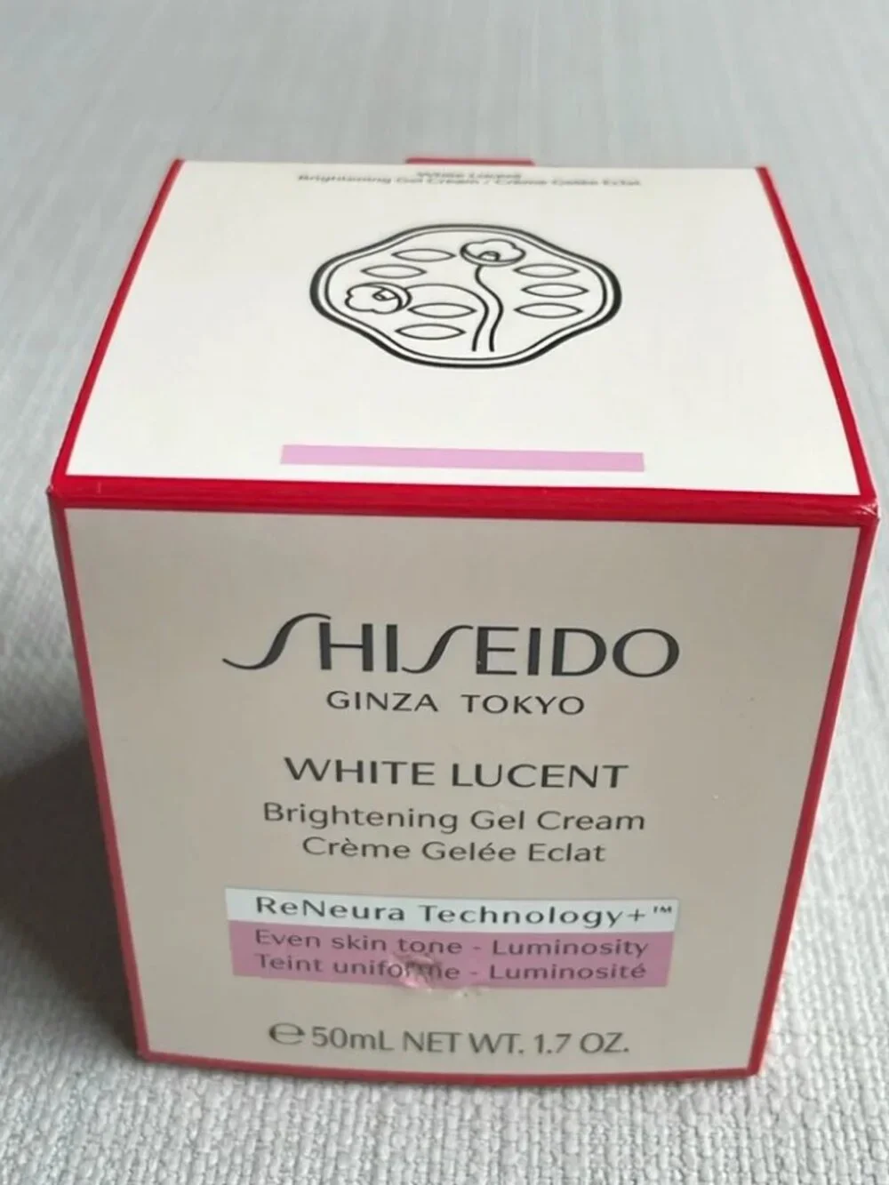 Shiseido White Lucent Brightening Gel Cream 1.7oz 50ml New Free Shipping